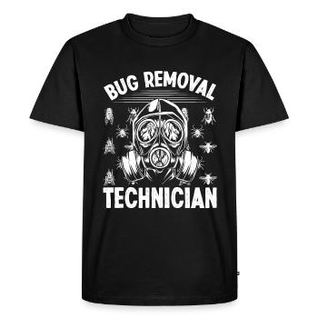 Pest Control Worker Animal Control Bug Killer - Men's Premium Organic T-Shirt - black - Front - Nico (187cm)