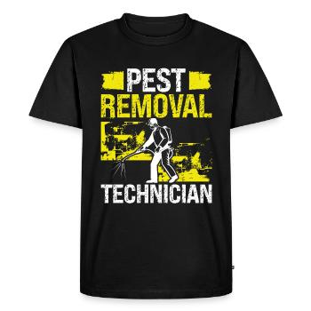 Pest Removal Technician Pest Control Worker Bugs - Men's Premium Organic T-Shirt - black - Front - Nico (187cm)