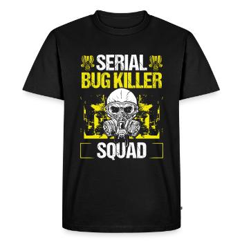 Pest Control Worker Bug Squad Animal Control - Men's Premium Organic T-Shirt - black - Front - Nico (187cm)