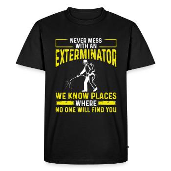 Pest Control Worker Animal Control Officer - Men's Premium Organic T-Shirt - black - Front - Nico (187cm)