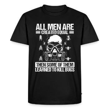 Animal Control Pest Control Technician Bugs - Men's Premium Organic T-Shirt - black - Front - Nico (187cm)