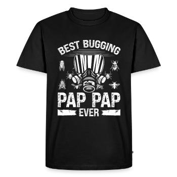 Dad Pest Control Worker Fathers Pest Technician - Men's Premium Organic T-Shirt - black - Front - Nico (187cm)