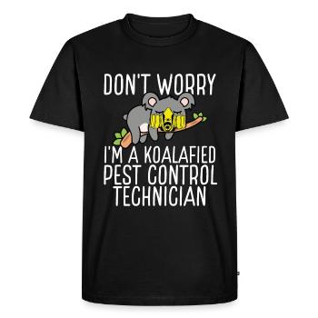 Koala Pest Control Technician Animal Control - Men's Premium Organic T-Shirt - black - Front - Nico (187cm)
