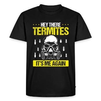 Termite Control Technician Pest Control Worker - Men's Premium Organic T-Shirt - black - Front - Nico (187cm)