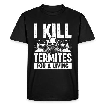Pest Control Technician kill Termite for a Living - Men's Premium Organic T-Shirt - black - Front - Nico (187cm)