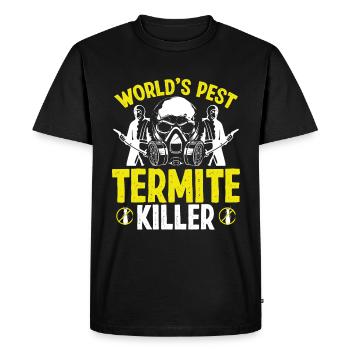 Termite Control Technician Termite Killer Animal - Men's Premium Organic T-Shirt - black - Front - Nico (187cm)