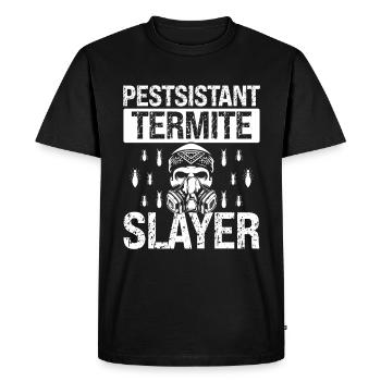 Termite Control Technician Pest Control Killer - Men's Premium Organic T-Shirt - black - Front - Nico (187cm)