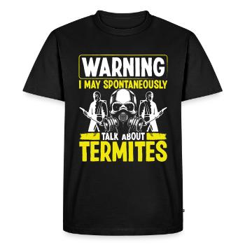 Termite Control Technician Pest Control Officer - Men's Premium Organic T-Shirt - black - Front - Nico (187cm)