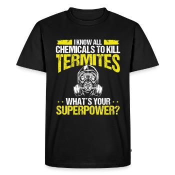 Termite Control Technician Pest Control Officer - Men's Premium Organic T-Shirt - black - Front - Nico (187cm)