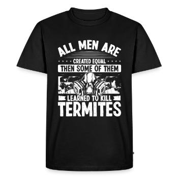 Termite Control Technician Pest Control Officer - Men's Premium Organic T-Shirt - black - Front - Nico (187cm)