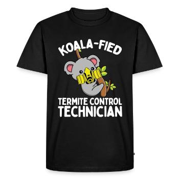 Termite Control Technician Pest Control Officer - Men's Premium Organic T-Shirt - black - Front - Nico (187cm)