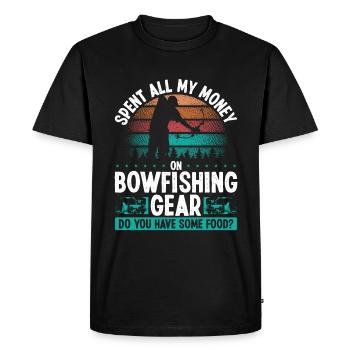 Bowfisher Je n’ai pas besoin d’argent Bowhunter Bowfishing - T-shirt Premium bio Homme - noir - Devant - Nico (187cm)