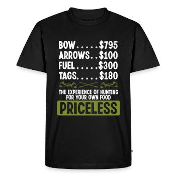 Fisherman Bow Hunter Bowfishing Bowfisher Fisher - Men's Premium Organic T-Shirt - black - Front - Nico (187cm)