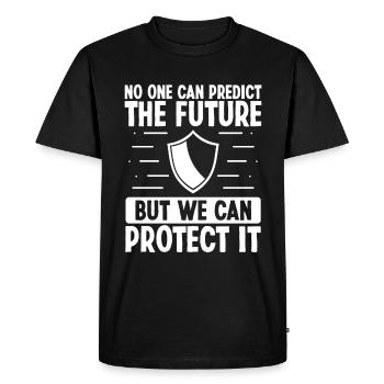Insurance Agent Protect the Future Insurance - Men's Premium Organic T-Shirt - black - Front - Nico (187cm)