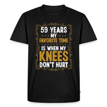 59 Idée Drôle de blessure au genou Chirurgie de l’année Humour - T-shirt Premium bio Homme - noir - Devant - Nico (187cm)