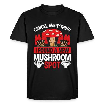 Shroom a trouvé une nouvelle collection de champignons - T-shirt Premium bio Homme - noir - Devant - Nico (187cm)