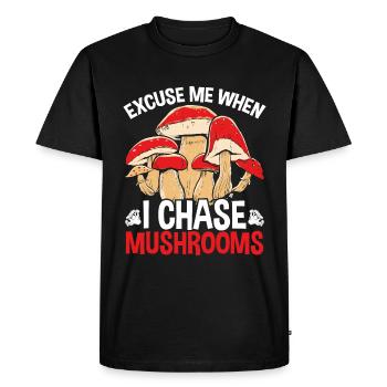 Shroom Excusez-moi chasser Shroom Mushroom Collecting - T-shirt Premium bio Homme - noir - Devant - Nico (187cm)