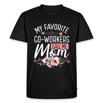 CNA Nurse favorite Co Workers call me Work Mom ER - Men's Premium Organic T-Shirt - black - Front - Nico (187cm)