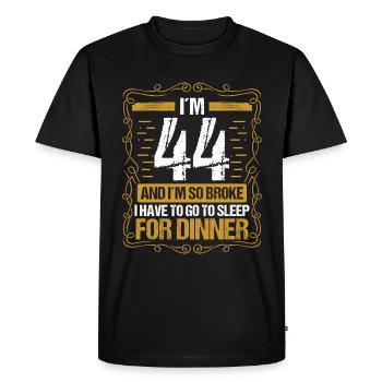44 Idée drôle Aller dormir pour le dîner Humour de l’année - T-shirt Premium bio Homme - noir - Devant - Nico (187cm)