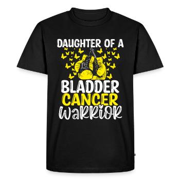 Bladder Cancer Awareness Month Daughter - Men's Premium Organic T-Shirt - black - Front - Nico (187cm)