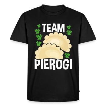 Pierogi Lover Team Pierogi Maker Polish Food - Men's Premium Organic T-Shirt - black - Front - Nico (187cm)