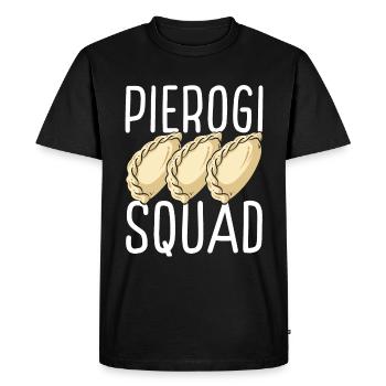 Pierogi Lover Pierogi Maker Polish Food Squad - Men's Premium Organic T-Shirt - black - Front - Nico (187cm)