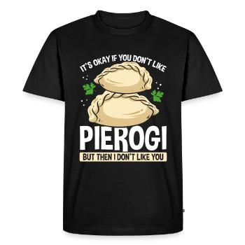 Pierogi Maker Polish Food Pierogi Making Press - Men's Premium Organic T-Shirt - black - Front - Nico (187cm)