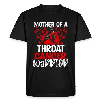 Sensibilisation au cancer de la gorge Fête des mères Maman - T-shirt Premium bio Homme - noir - Devant - Nico (187cm)