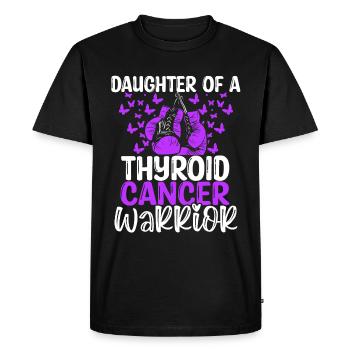 Thyroid Cancer Awareness Month Daughter - Men's Premium Organic T-Shirt - black - Front - Nico (187cm)