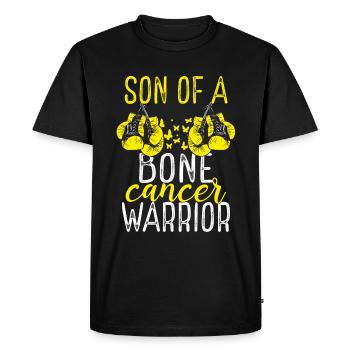 Ruban du Mois de la sensibilisation au cancer des os de Son - T-shirt Premium bio Homme - noir - Devant - Nico (187cm)