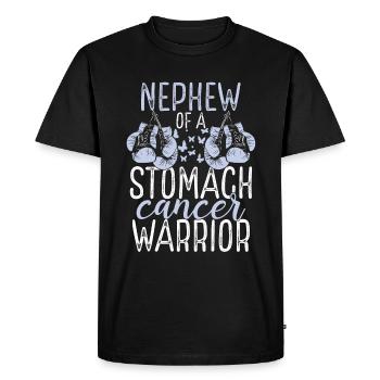 Nephew Stomach Cancer Awareness Aunt Uncle - Men's Premium Organic T-Shirt - black - Front - Nico (187cm)