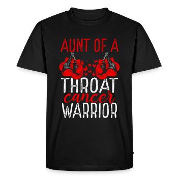 Tante Gorge Cancer Sensibilisation Neveu - T-shirt Premium bio Homme - noir - Devant - Nico (187cm)
