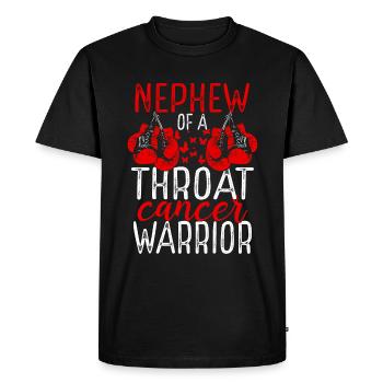 Neveu Gorge Cancer Sensibilisation Tante Oncle - T-shirt Premium bio Homme - noir - Devant - Nico (187cm)