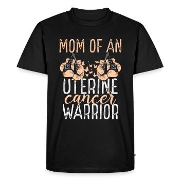 Mom Uterine Cancer Awareness Mothers Day Mama - Men's Premium Organic T-Shirt - black - Front - Nico (187cm)