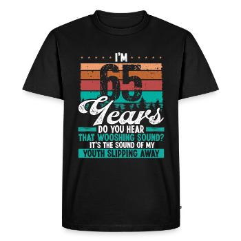 65 ans drôle Getting Old Humor Birthday Idea - T-shirt Premium bio Homme - noir - Devant - Nico (187cm)