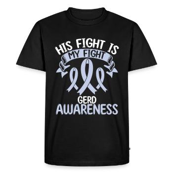 Gerd Ribbon Mois Son combat est mon combat - T-shirt Premium bio Homme - noir - Devant - Nico (187cm)
