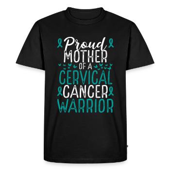 Cervical Cancer Awareness for Mom Ribbon Mother - Men's Premium Organic T-Shirt - black - Front - Nico (187cm)