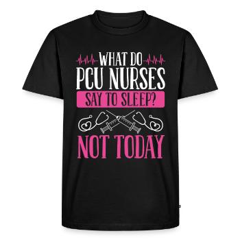 Une infirmière de l’UCP dit non aux soins infirmiers progressifs du sommeil - T-shirt Premium bio Homme - noir - Devant - Nico (187cm)