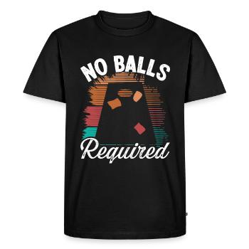 Cornhole Game No Balls required Tossing Player - Men's Premium Organic T-Shirt - black - Front - Nico (187cm)