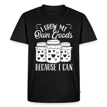 Saison de mise en conserve Homesteading Food Homesteader - T-shirt Premium bio Homme - noir - Devant - Nico (187cm)