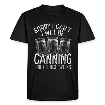 Homesteader Canning Saison de conservation des conserveries - T-shirt Premium bio Homme - noir - Devant - Nico (187cm)
