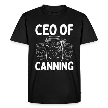 Saison de mise en conserve Conservation des aliments Canner Homestead - T-shirt Premium bio Homme - noir - Devant - Nico (187cm)