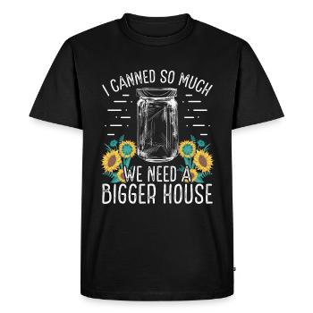 Canner Homesteader Conserves de saison de mise en conserve - T-shirt Premium bio Homme - noir - Devant - Nico (187cm)