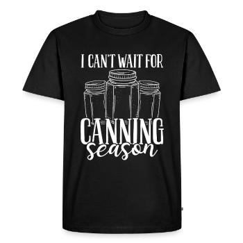 Homesteader Nourriture de saison de mise en conserve Homesteading - T-shirt Premium bio Homme - noir - Devant - Nico (187cm)