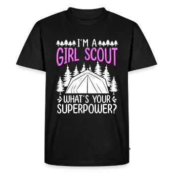 Chef scout scout Club scouts - T-shirt Premium bio Homme - noir - Devant - Nico (187cm)