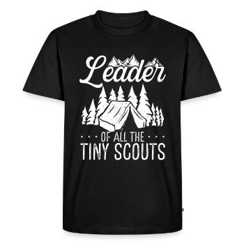 Chef scout de tous les petits scouts scouts - T-shirt Premium bio Homme - noir - Devant - Nico (187cm)