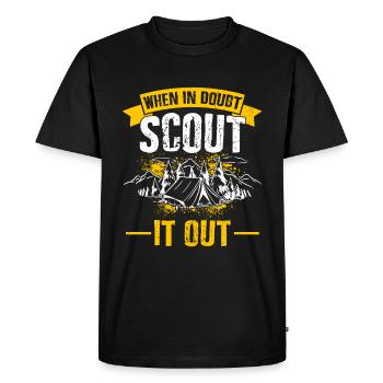 Group Scout it out Girl Scout Leader Boy Scouts - Men's Premium Organic T-Shirt - black - Front - Nico (187cm)