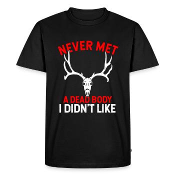 Taxidermist Collect Dead Bodies Fluid Taxidermy - Men's Premium Organic T-Shirt - black - Front - Nico (187cm)