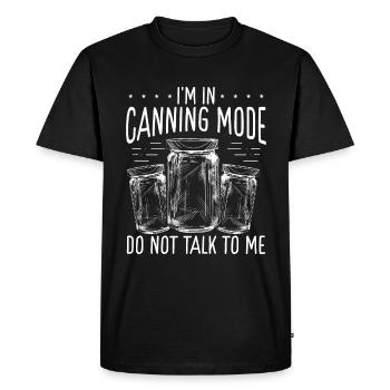 Homesteading Season Canning Mode Food Perserve - Men's Premium Organic T-Shirt - black - Front - Nico (187cm)
