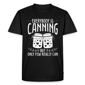 Conserverie de la saison des conserveries Homesteader - T-shirt Premium bio Homme - noir - Devant - Nico (187cm)